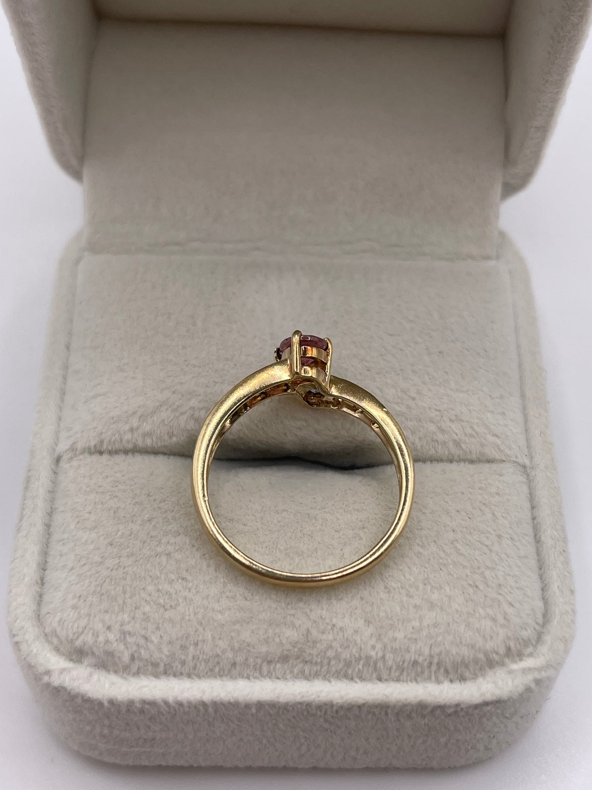 9ct gold tourmaline and tanzanite ring
