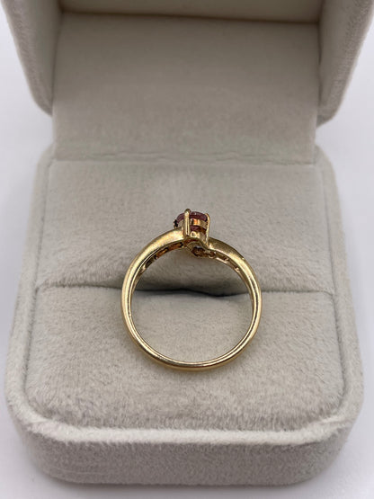 9ct gold tourmaline and tanzanite ring