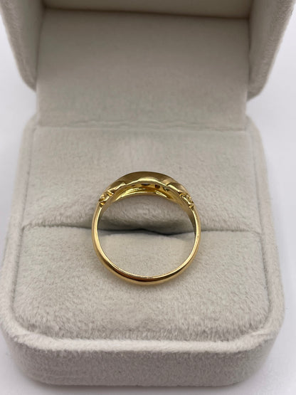 Antique 18ct gold sapphire and diamond ring