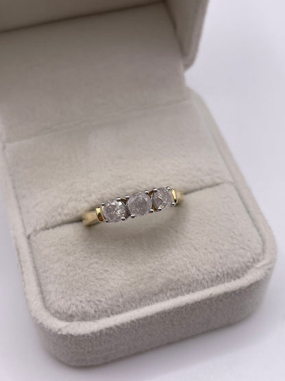 9ct gold diamond ring