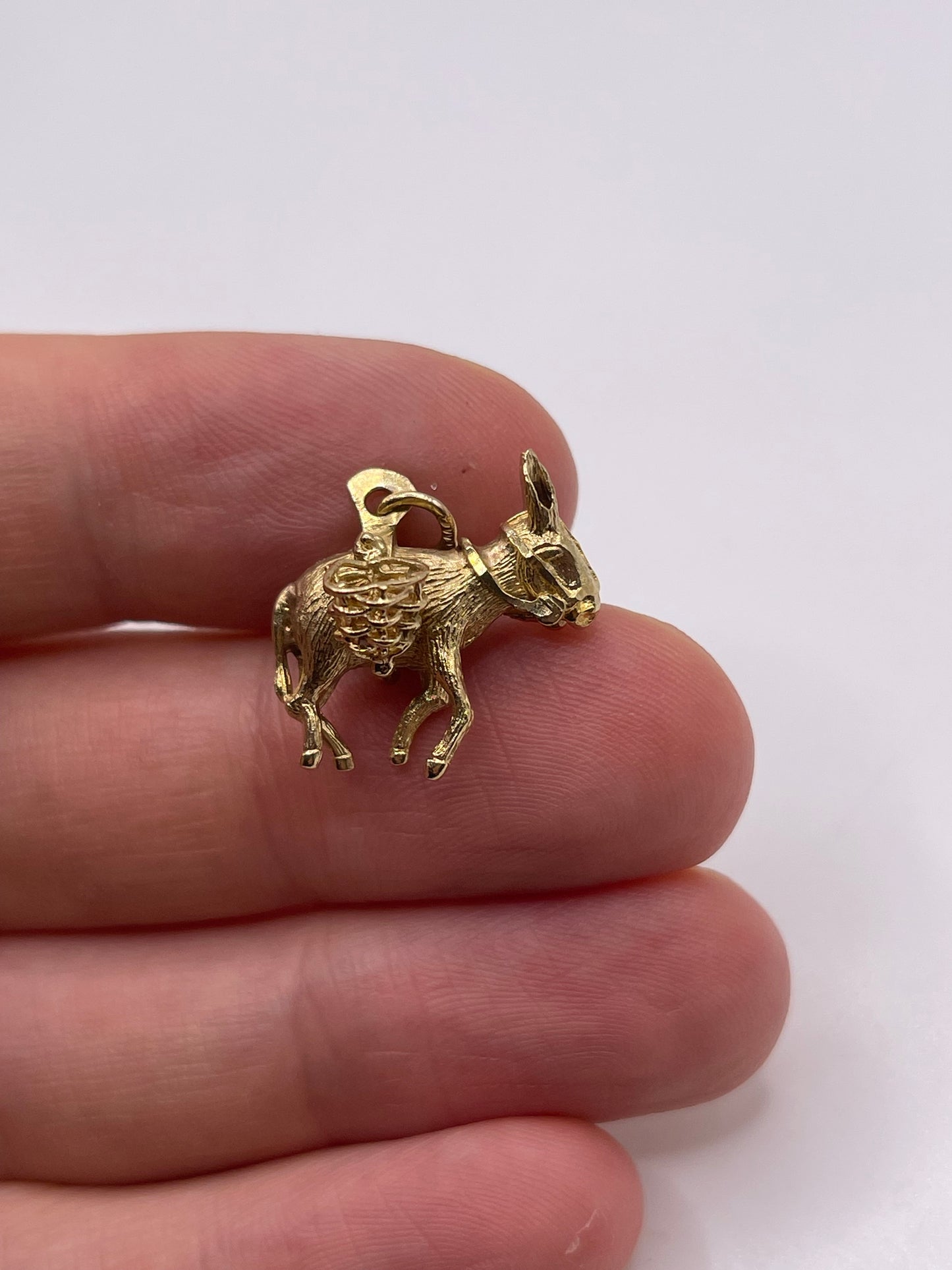 9ct gold donkey charm