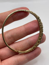 Load image into Gallery viewer, 9ct gold sapphire and diamond bangle
