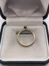 Load image into Gallery viewer, 9ct gold black diamond ring
