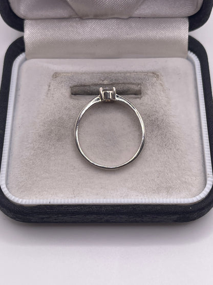 Silver cz ring