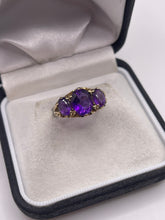 Load image into Gallery viewer, 9ct gold amethyst ring
