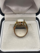 Load image into Gallery viewer, 9ct gold opal and zircon ring
