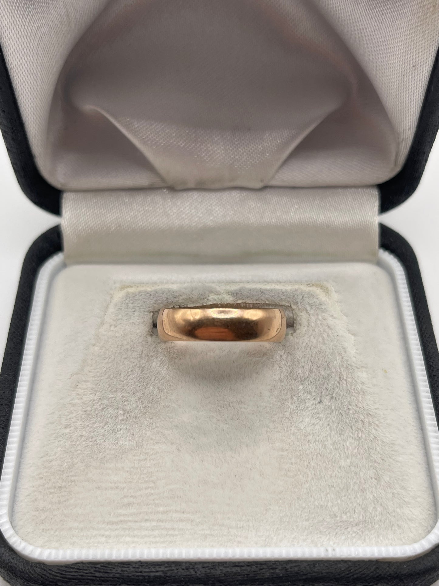9ct rose gold band