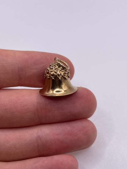 9ct gold bell charm