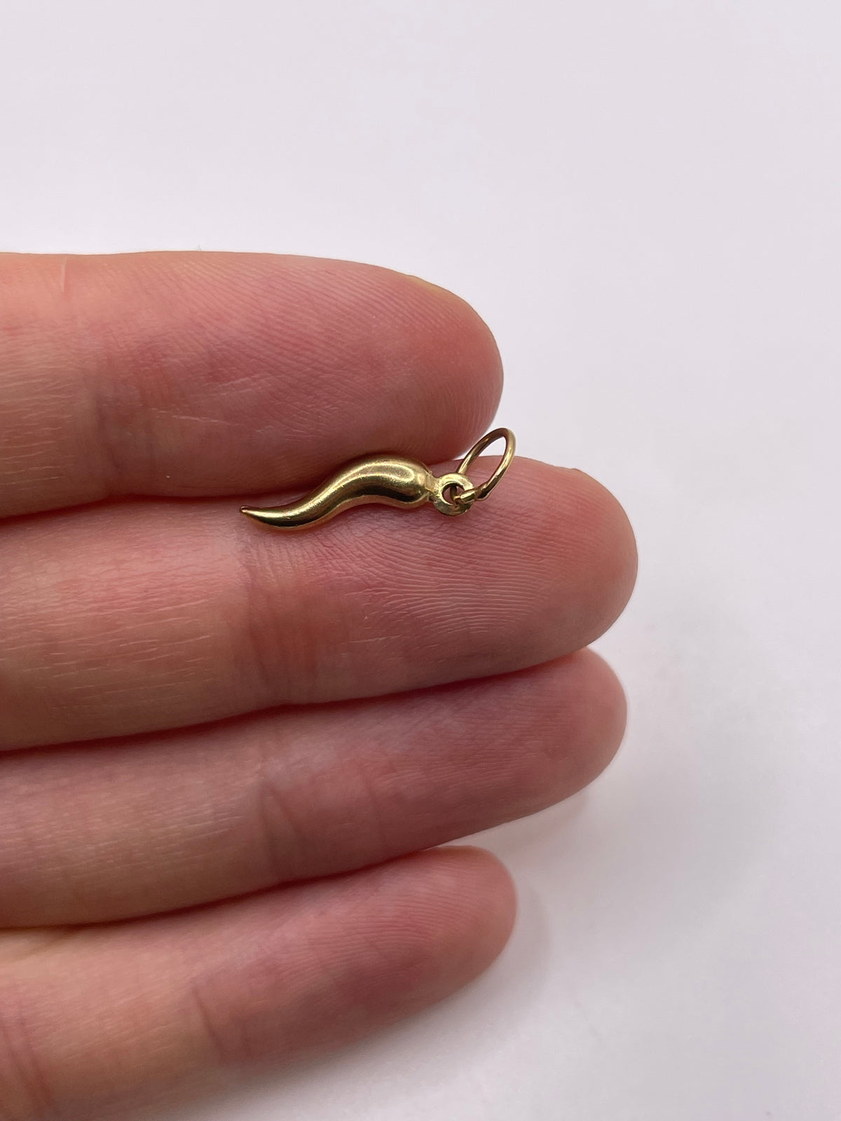 9ct gold horn of plenty pendant