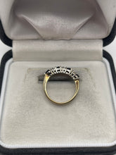 Load image into Gallery viewer, 9ct gold sapphire and diamond ring

