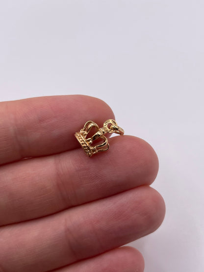 9ct gold crown charm