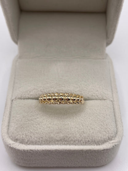 9ct gold keepers ring