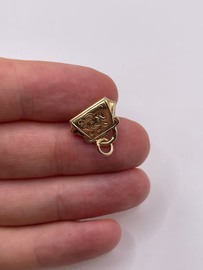 9ct gold bag charm