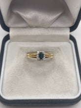 Load image into Gallery viewer, 18ct gold sapphire and diamond ring
