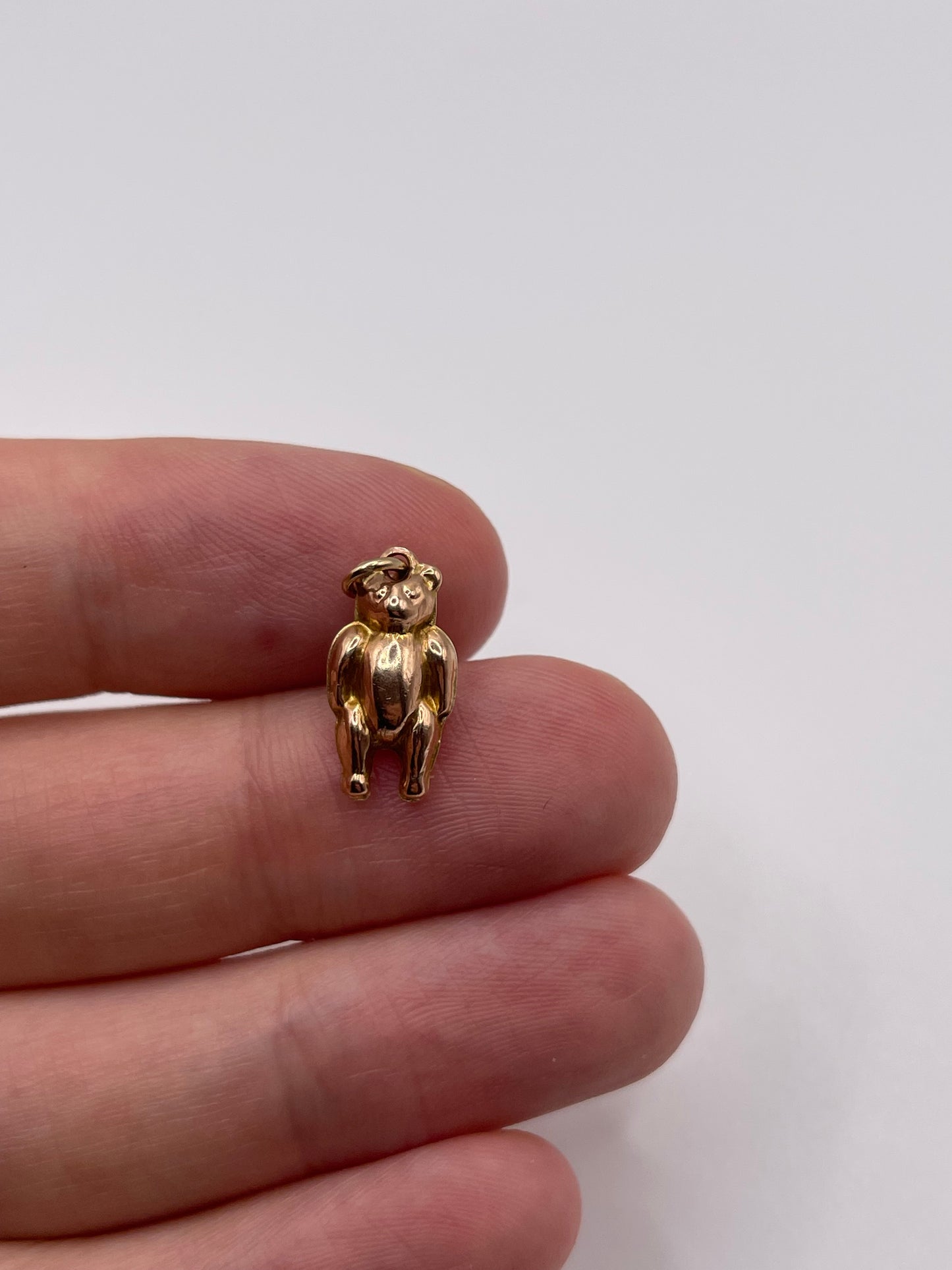 9ct rose gold bear charm