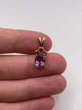 Load image into Gallery viewer, 9ct gold amethyst pendant
