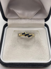 Load image into Gallery viewer, 18ct gold sapphire and diamond ring
