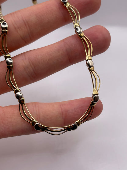 9ct two tone gold necklace
