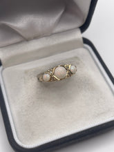 Load image into Gallery viewer, 9ct gold opal and diamond ring
