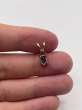 Load image into Gallery viewer, 9ct rose gold blue zircon pendant
