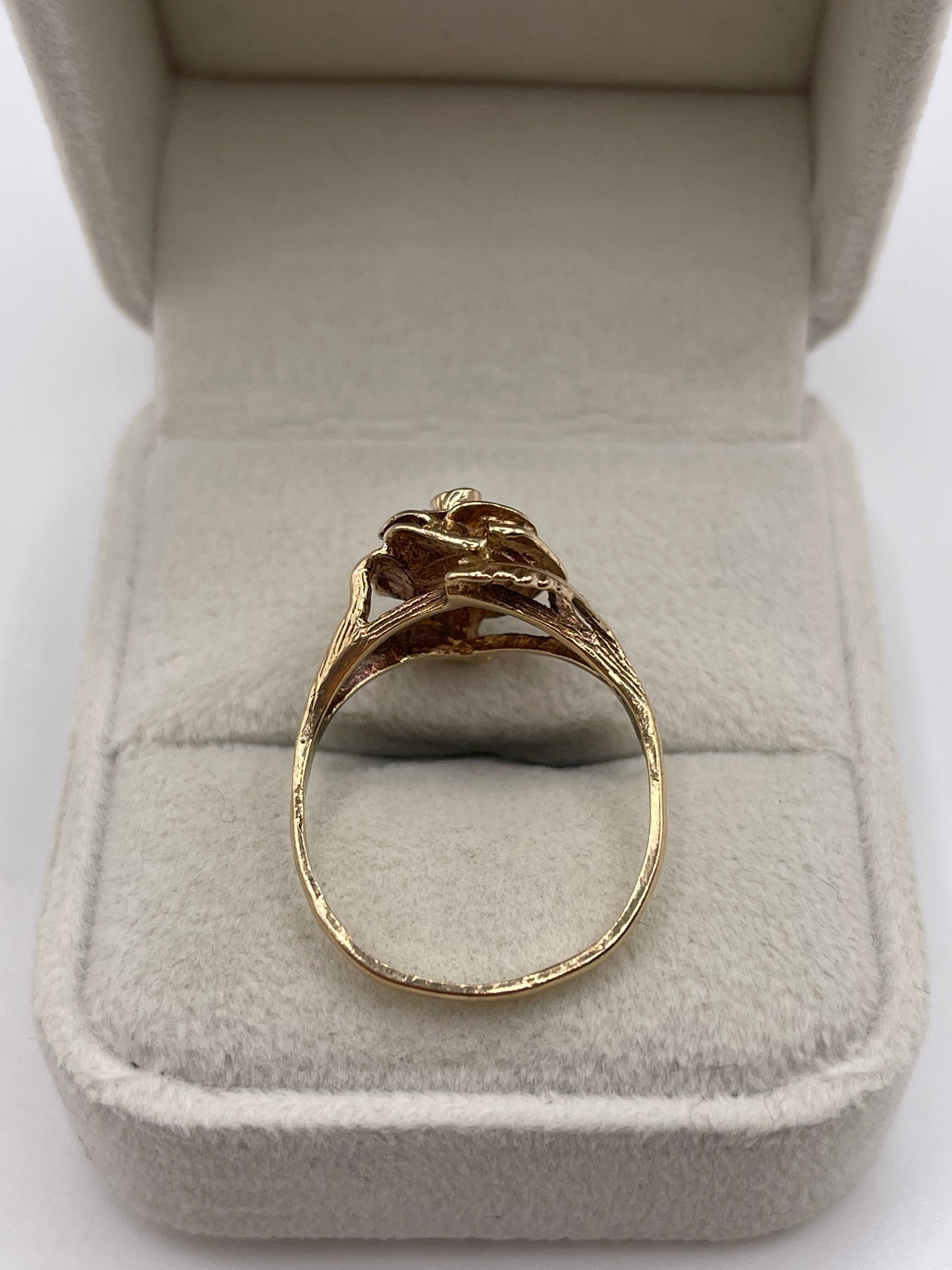 9ct gold rose ring