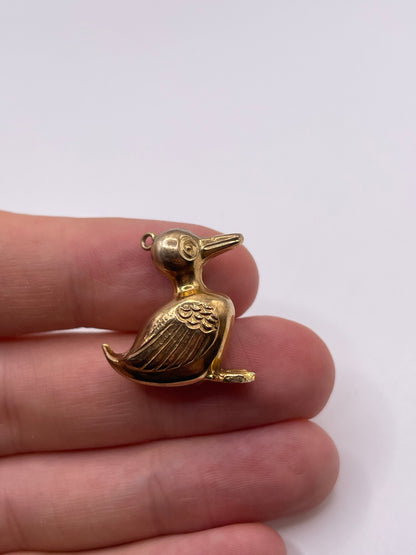 9ct gold duck charm