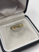 Load image into Gallery viewer, 9ct gold Greek key ring
