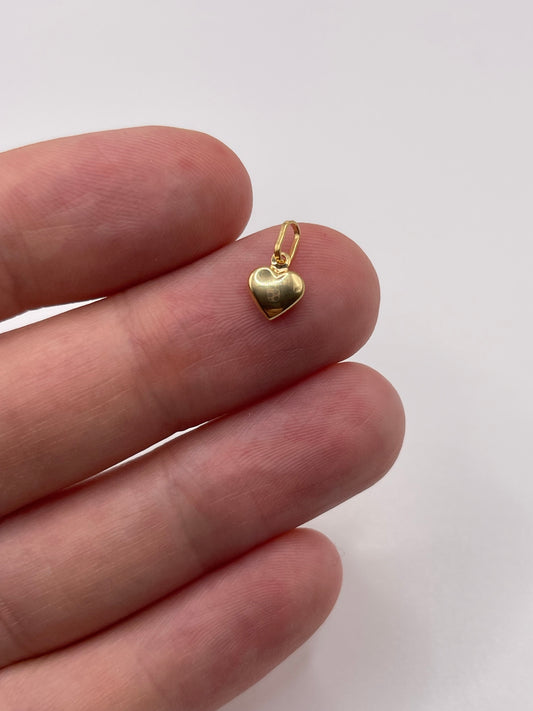 9ct gold heart charm