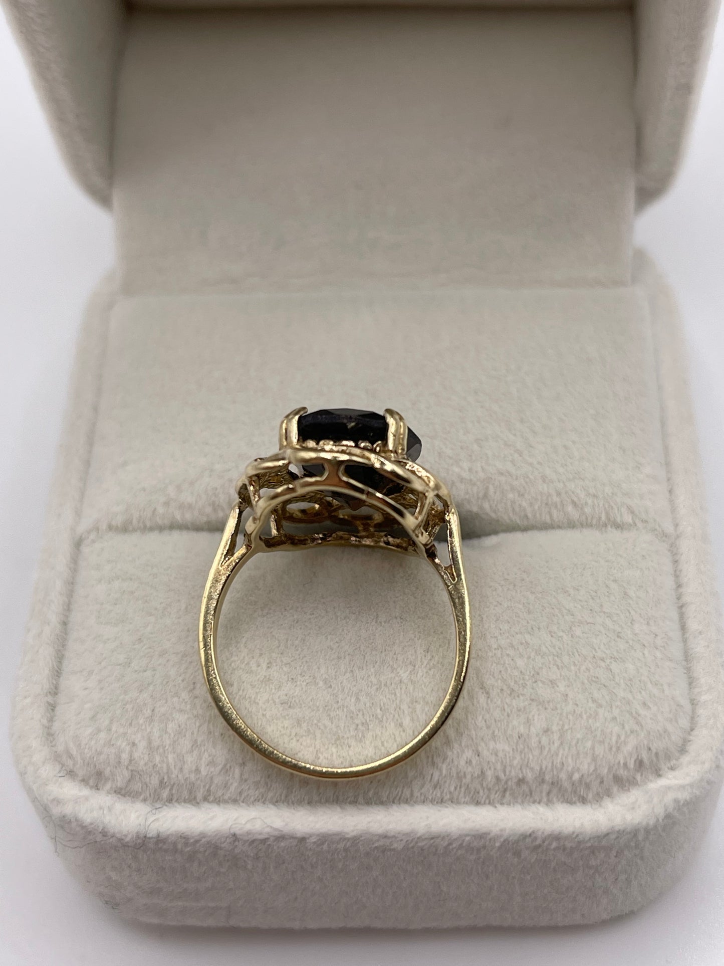 9ct gold Smokey quartz ring