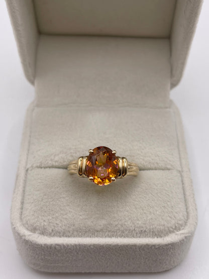 9ct gold topaz ring