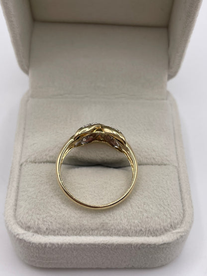 9ct gold diamond ring