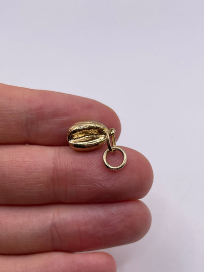 9ct gold coffee bean charm