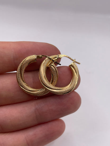 9ct gold Creole earrings