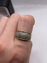 Load image into Gallery viewer, 9ct gold 1ct diamond cluster ring
