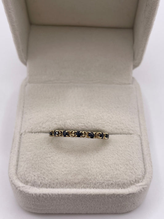 9ct gold sapphire ring
