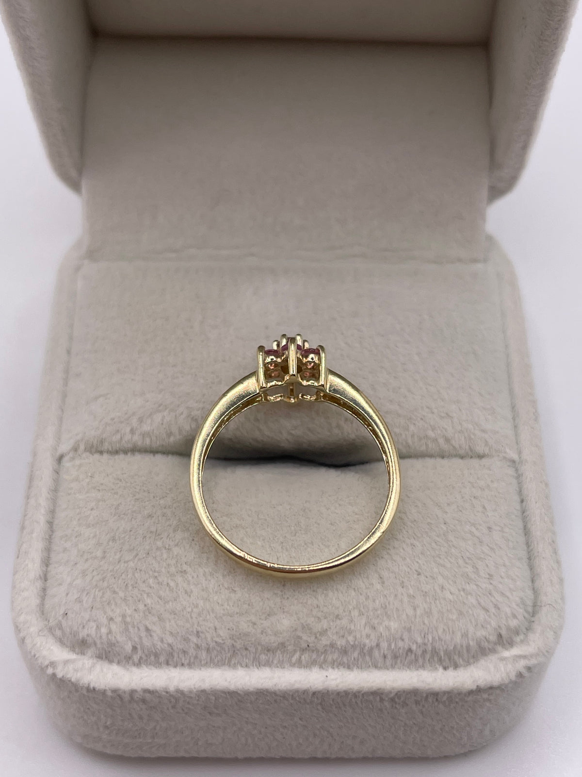 9ct gold tourmaline and diamond ring