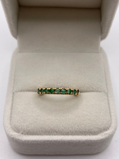 18ct gold emerald ring
