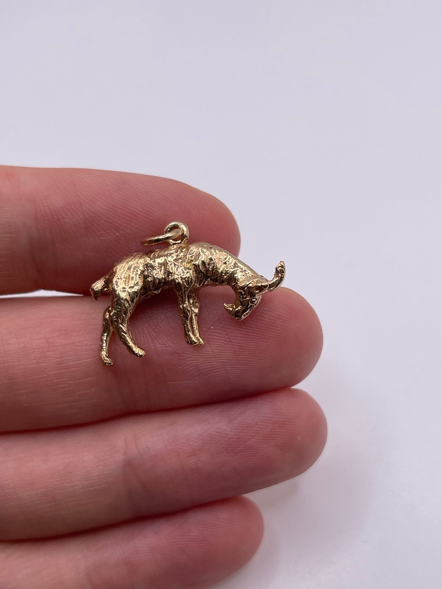 9ct gold goat charm