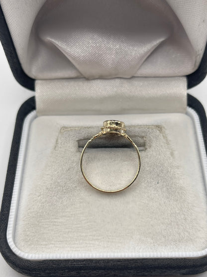 9ct gold iolite ring