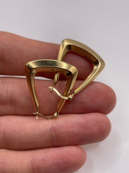 9ct gold creole earrings