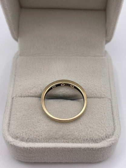 9ct gold diamond ring