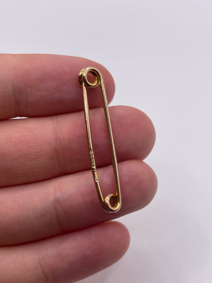 9ct rose gold safety clip