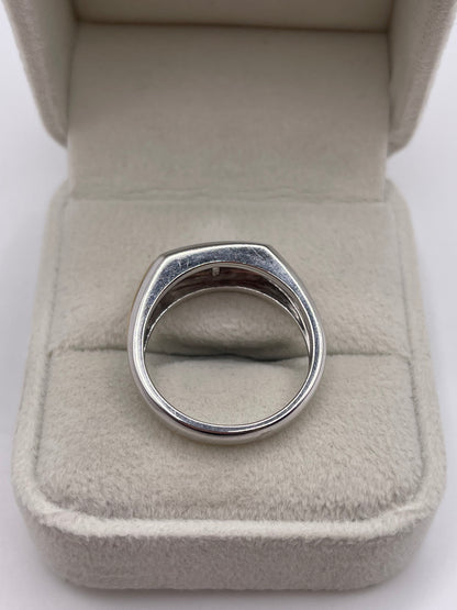 9ct two tone gold diamond ring