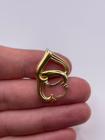 9ct gold creole earrings