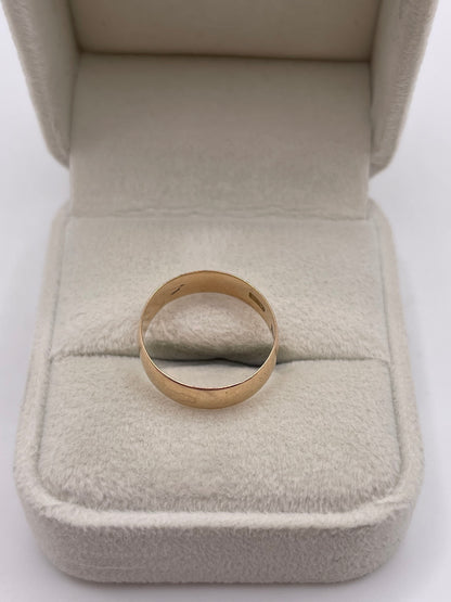 9ct rose gold band