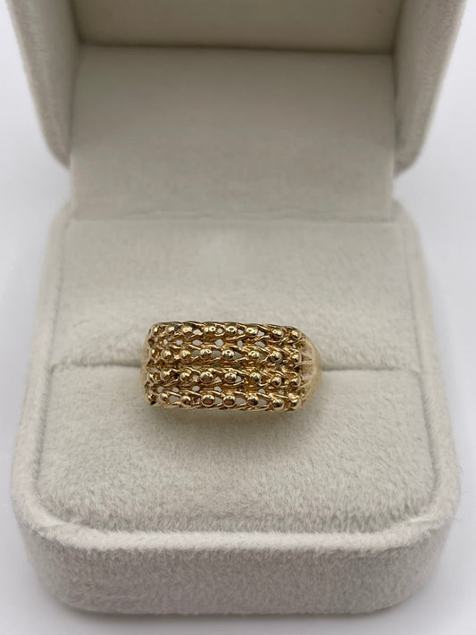 9ct gold keepers ring