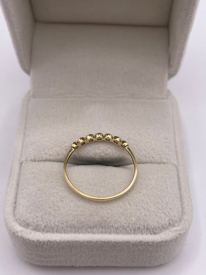 9ct gold cz ring