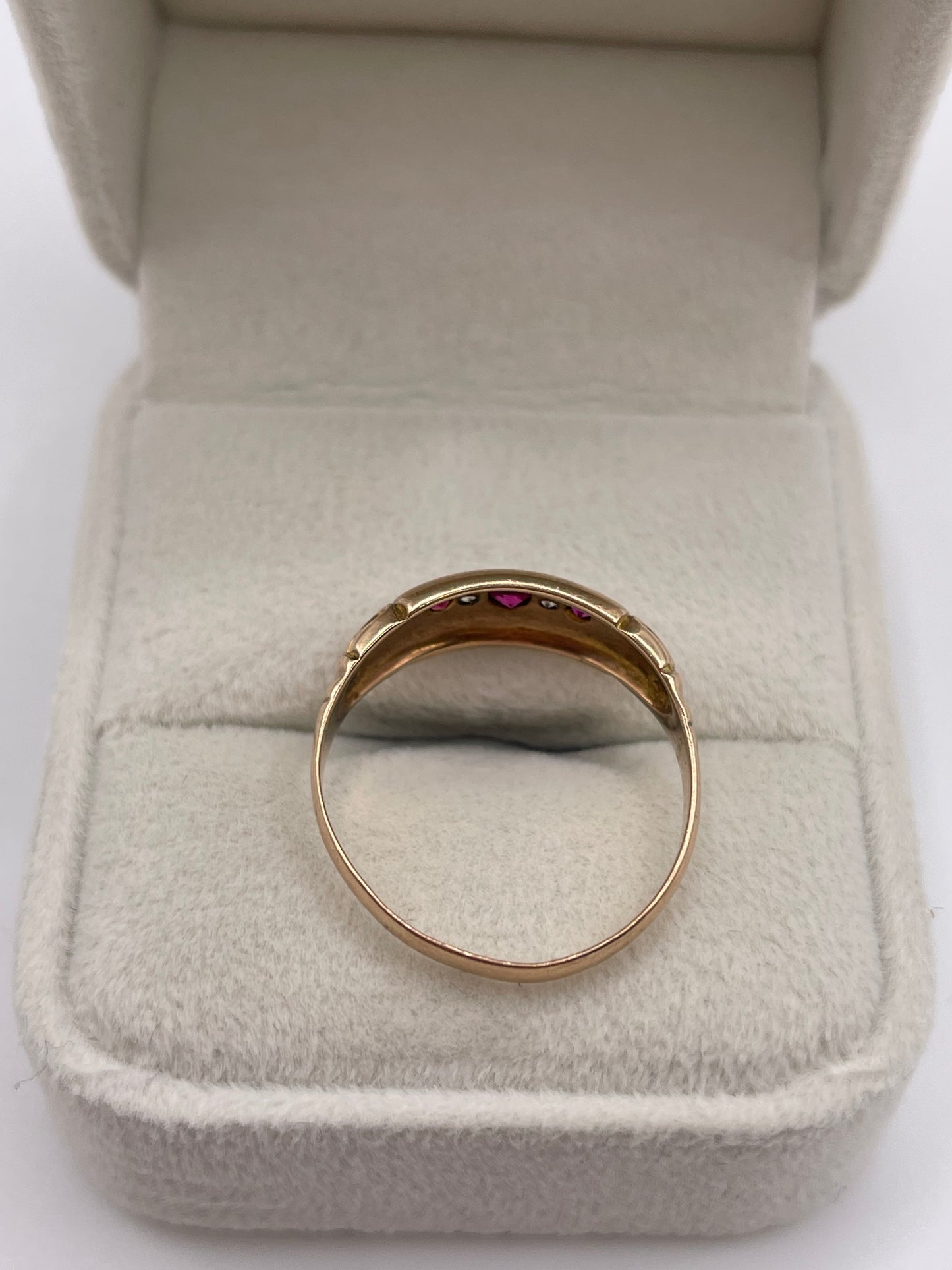 9ct rose gold paste ring