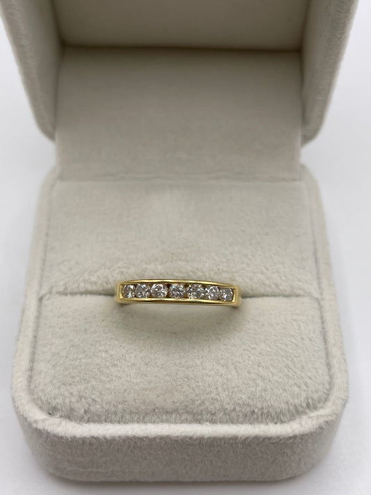 18ct gold 50 point diamond ring