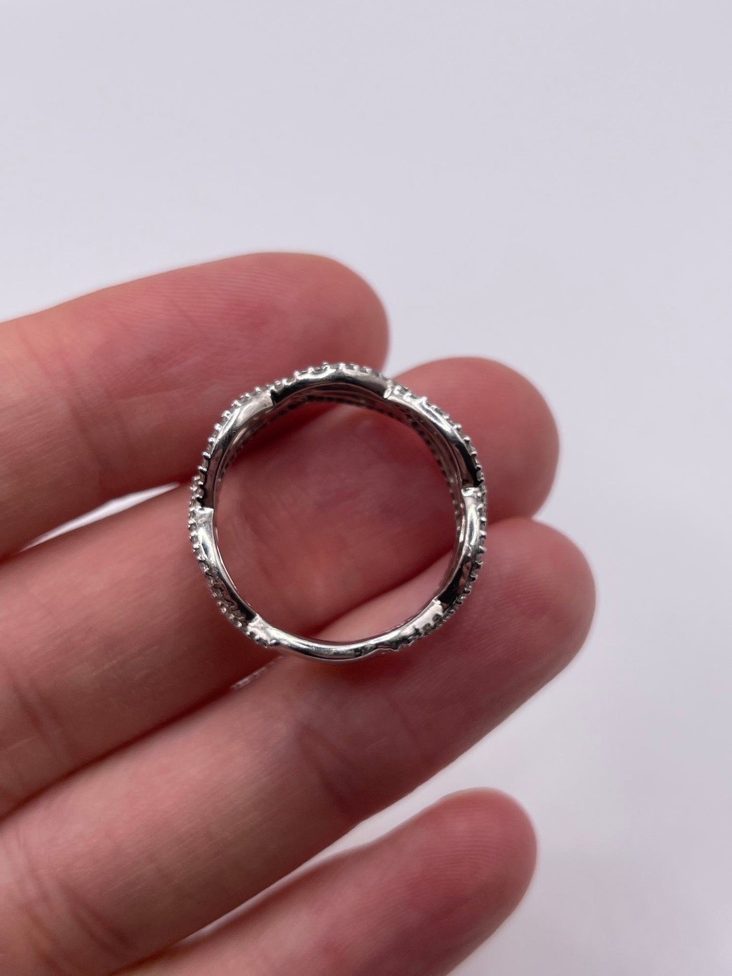 18ct white gold diamond eternity ring